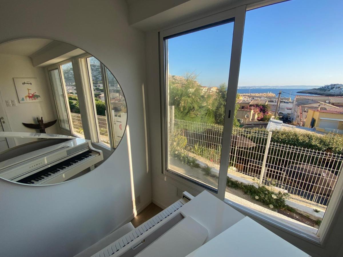 Au Coeur Du Parc National Du Massif Des Calanques, La Flibuste Des Goudes, Maison 2 Chambres, Climatisee, Jardins, Solarium, Proche Plage, Large Vue Mer Marselha Exterior foto