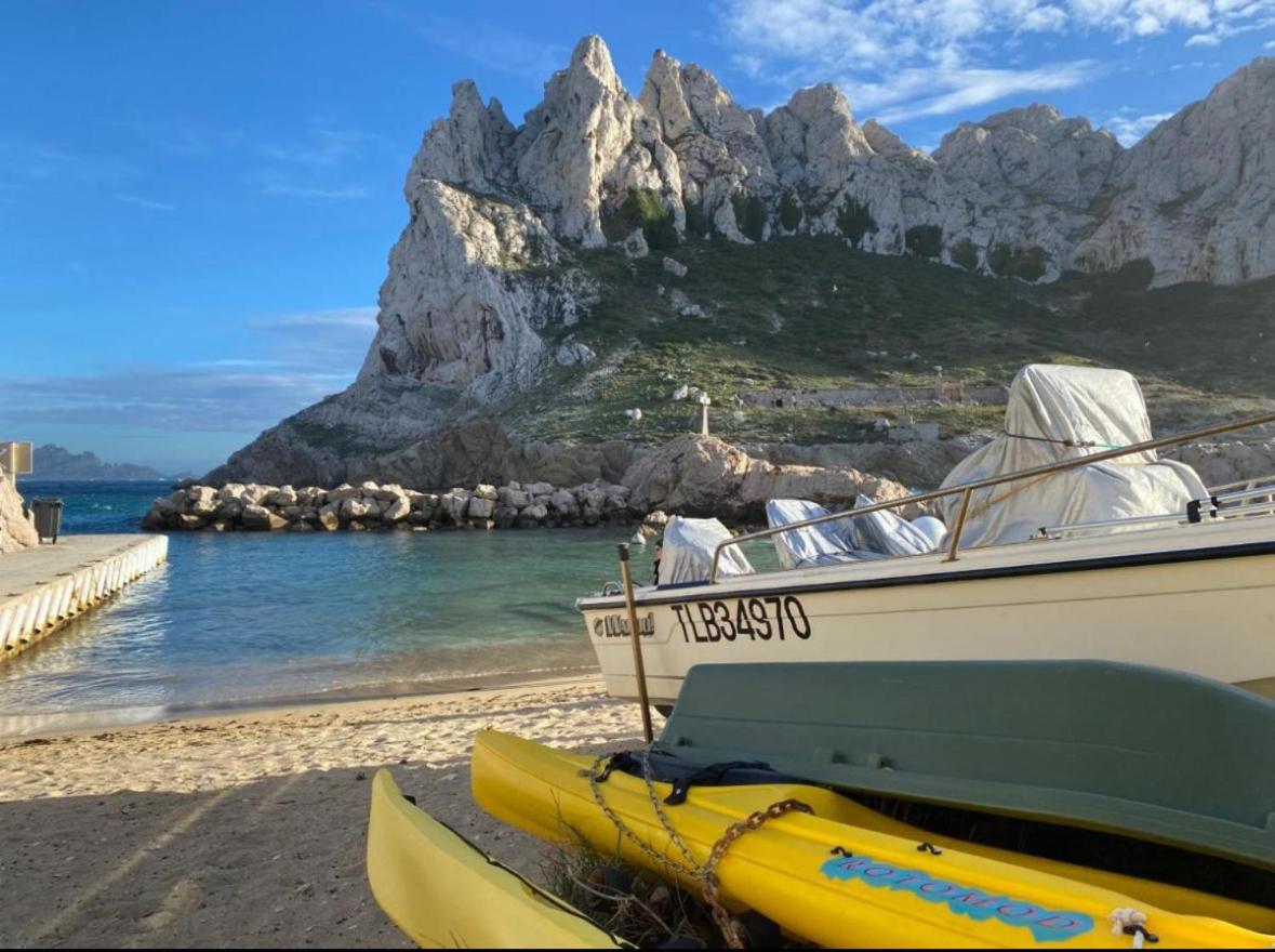 Au Coeur Du Parc National Du Massif Des Calanques, La Flibuste Des Goudes, Maison 2 Chambres, Climatisee, Jardins, Solarium, Proche Plage, Large Vue Mer Marselha Exterior foto