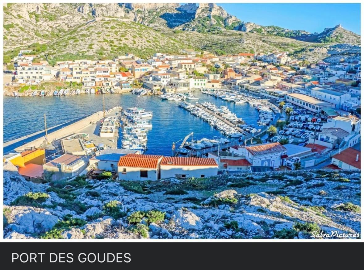 Au Coeur Du Parc National Du Massif Des Calanques, La Flibuste Des Goudes, Maison 2 Chambres, Climatisee, Jardins, Solarium, Proche Plage, Large Vue Mer Marselha Exterior foto